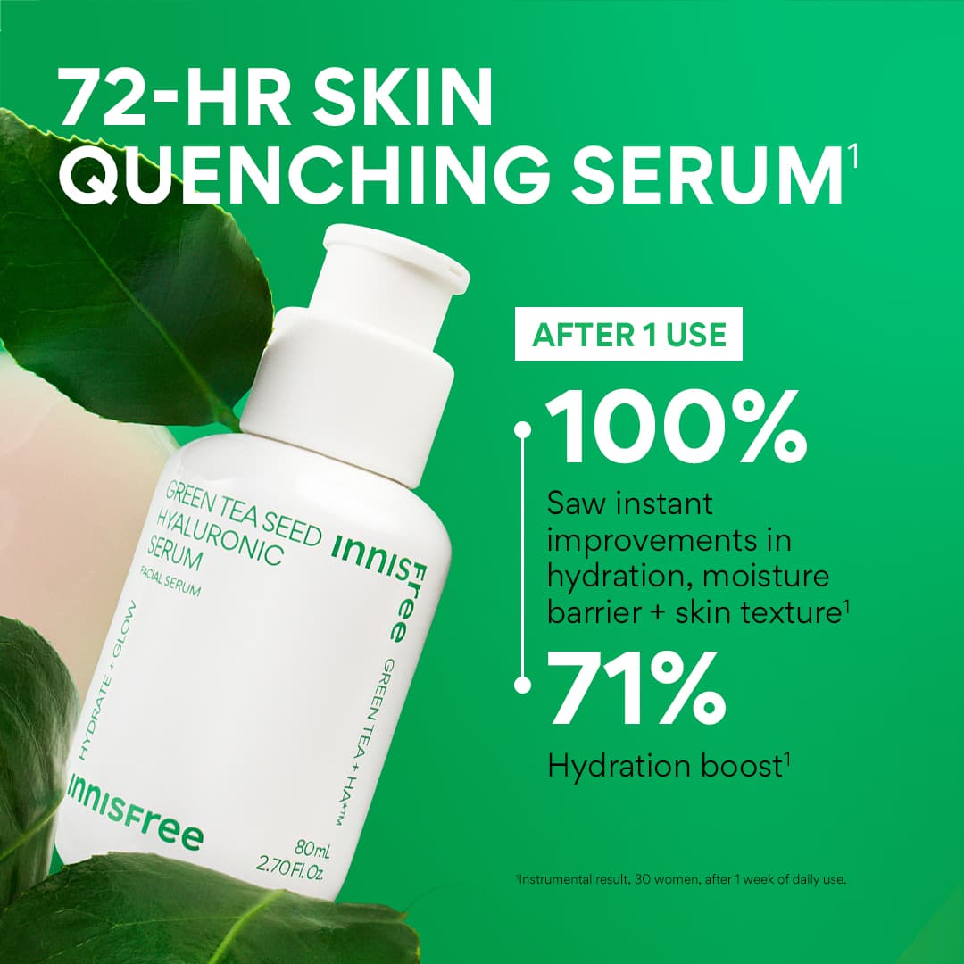 Innisfree Green Tea Seed Serum clinical results