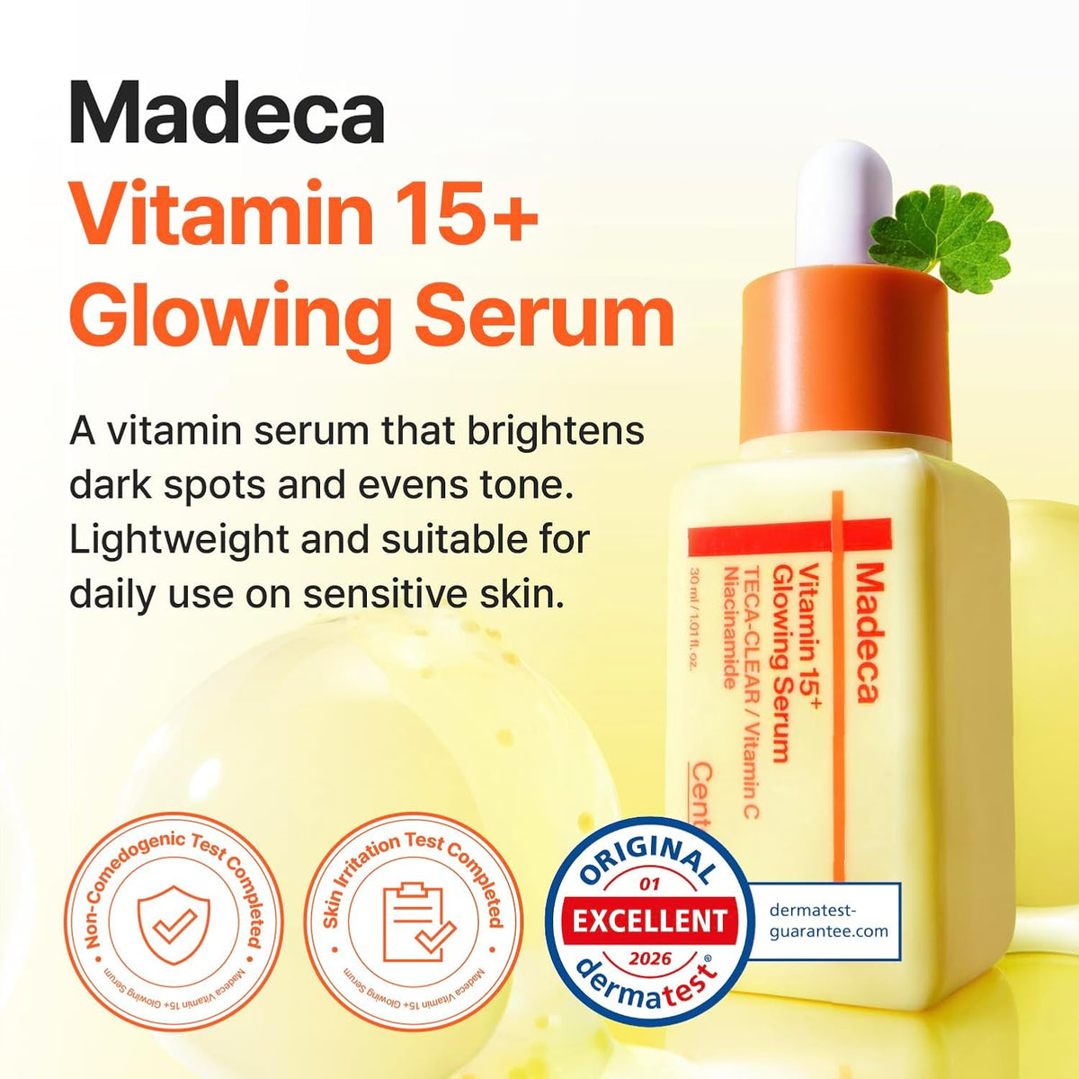 Centellian24 Vitamin Glowing Serum application