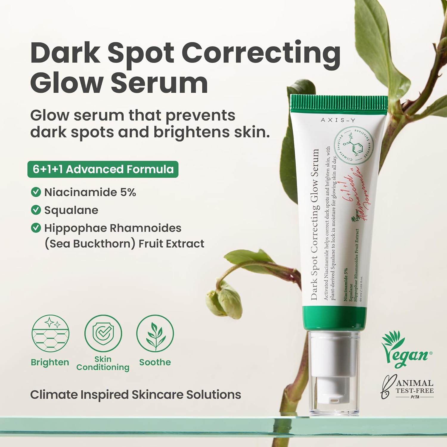 AXIS-Y Dark Spot Correcting Glow Serum (50ml) - Brightening Niacinamide Serum