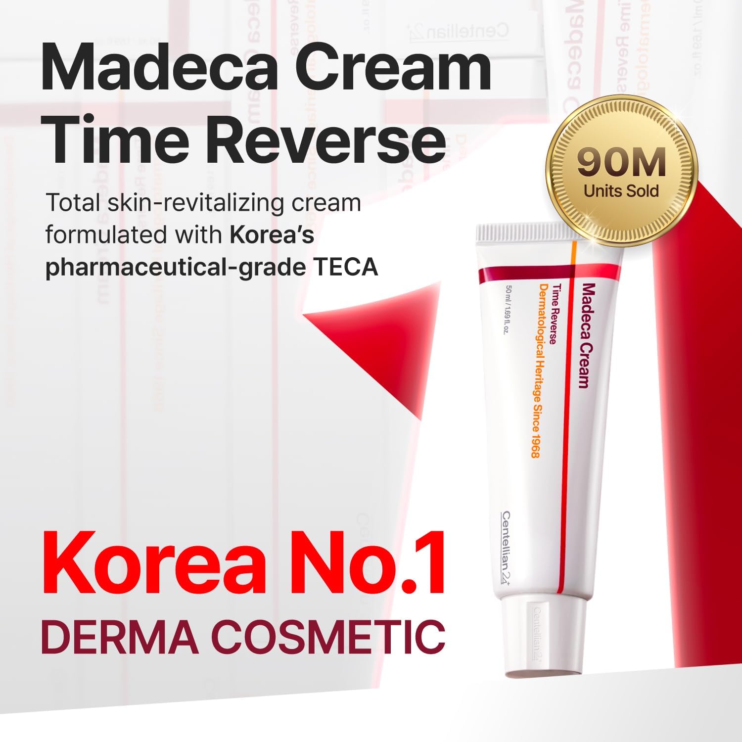 CENTELLIAN 24 Madeca Cream Time Reverse (50ml) - Korean Anti-Aging Moisturizer
