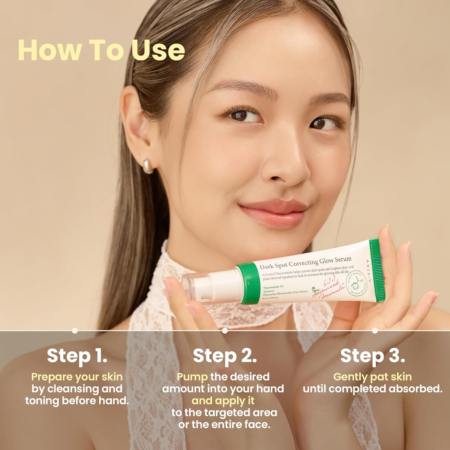 AXIS-Y Dark Spot Correcting Glow Serum (50ml) - Brightening Niacinamide Serum