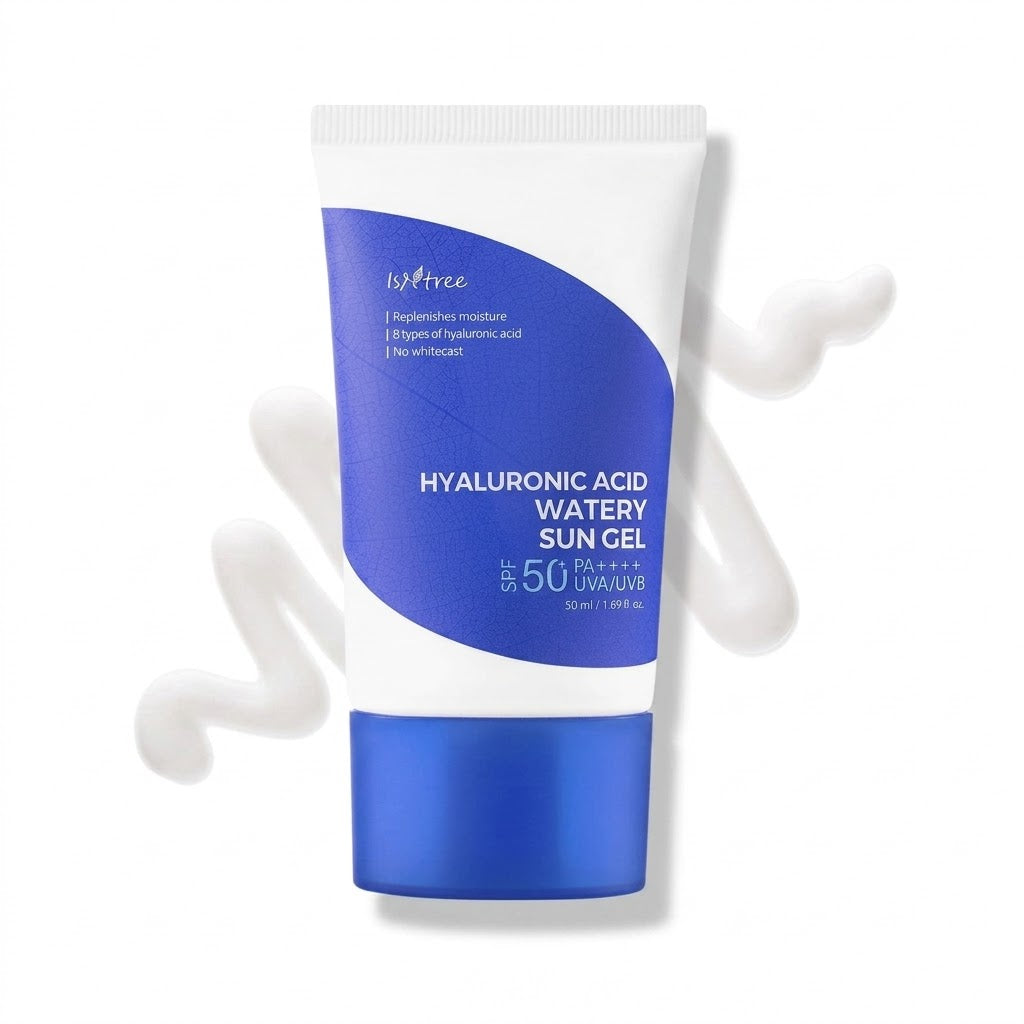 ISNTREE Hyaluronic Acid Watery Sun Gel SPF 50+ (50ml) - Hydrating Face Sunscreen