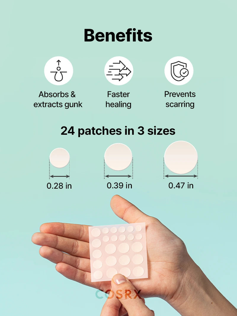 COSRX Acne Pimple Master Patch on skin
