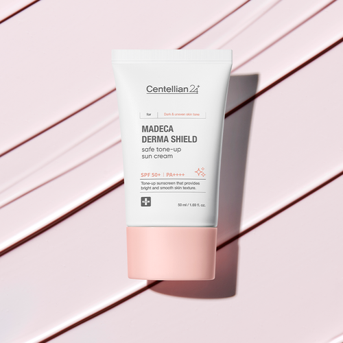 Derma Shield Sun Cream application