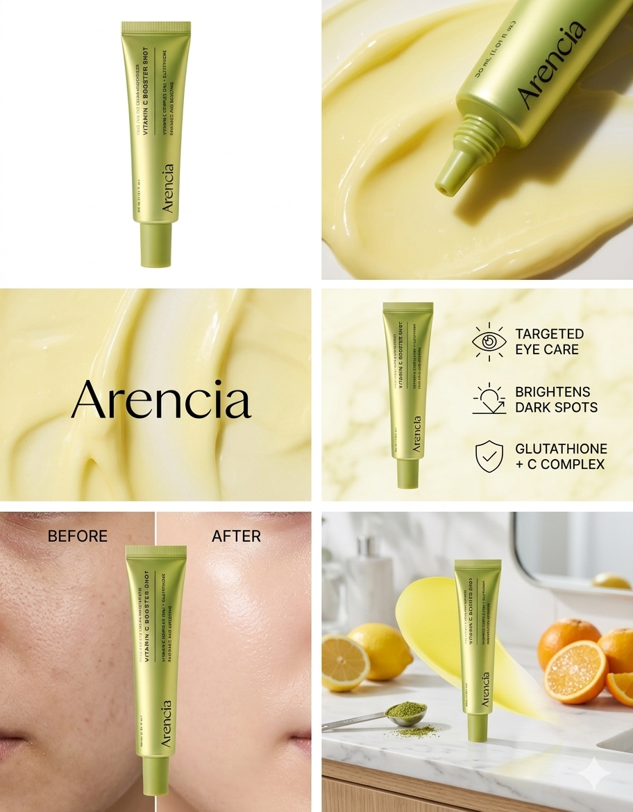 Arencia Vitamin C Booster Shot Serum (30ml) - Brightening Glow Face Serum