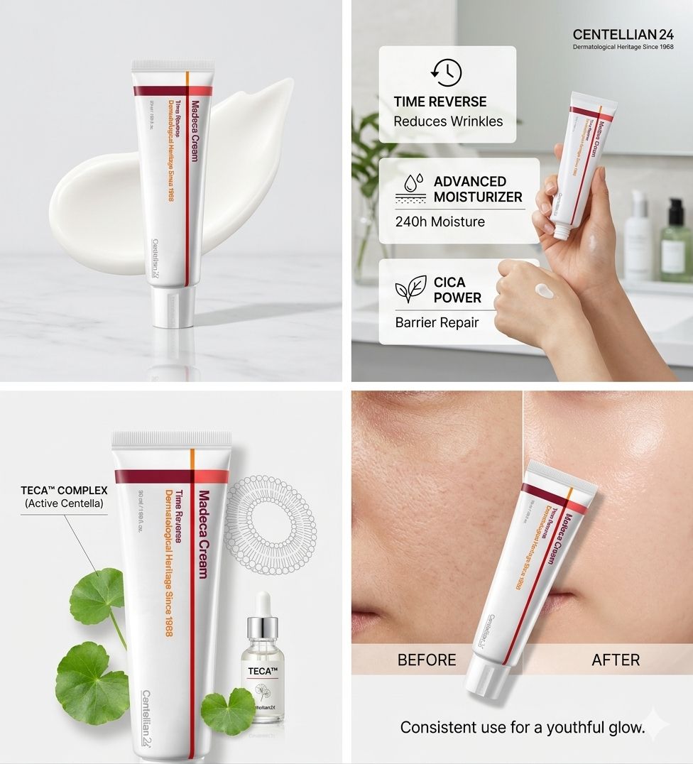 CENTELLIAN 24 Madeca Cream Time Reverse (50ml) - Korean Anti-Aging Moisturizer