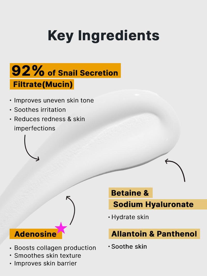 COSRX Advanced Snail 92 All-in-One Cream packaging back
