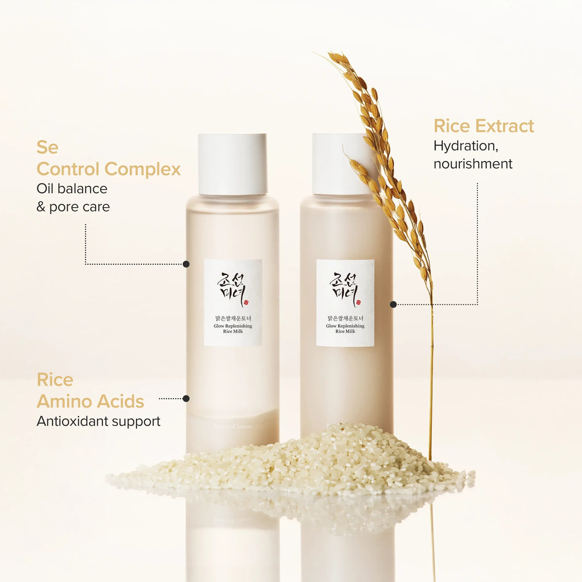 Beauty of Joseon Glow Replenishing Rice Milk dual-layer shake texture